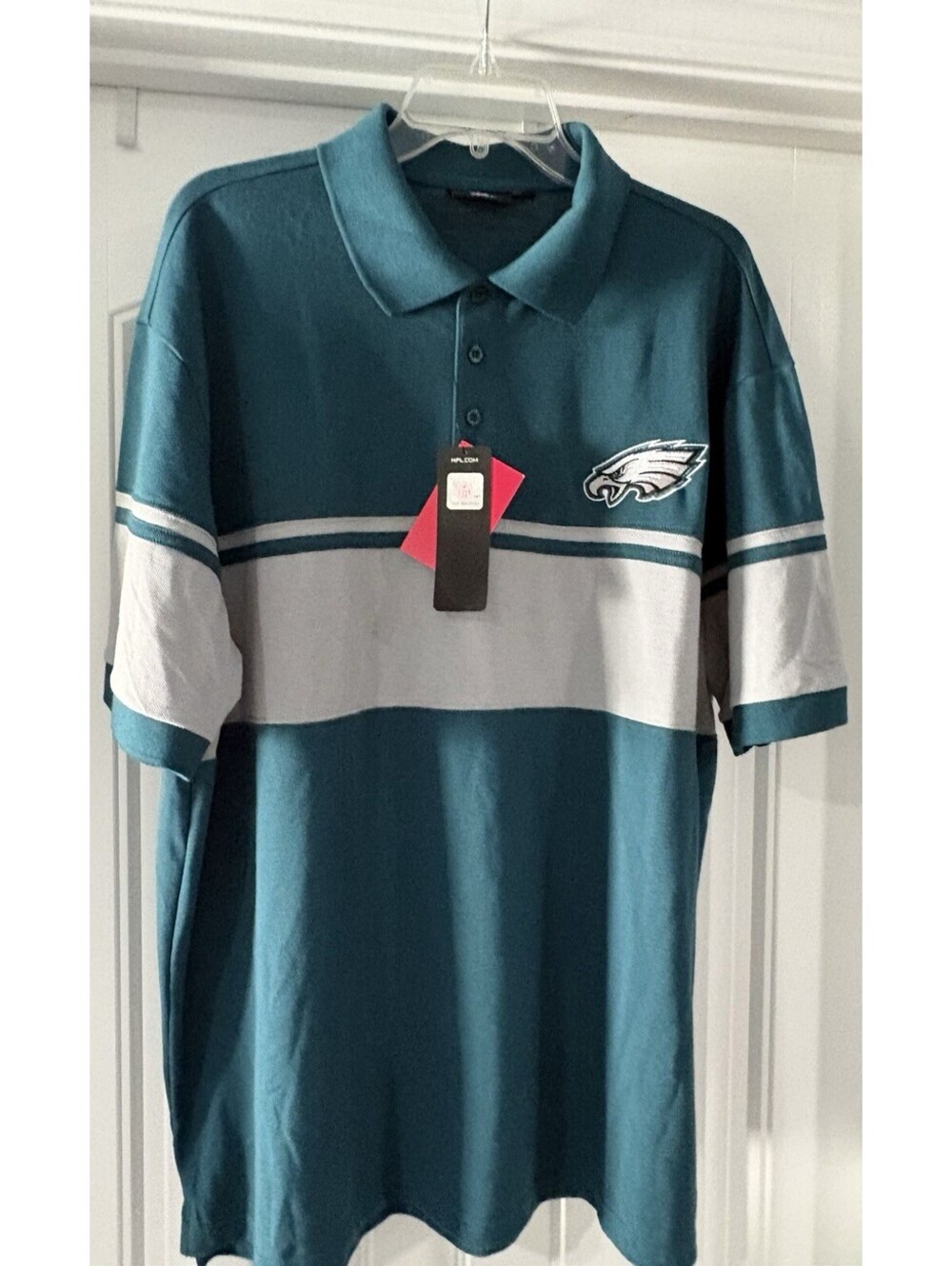 Philadelphia Eagles NFL Team Apparel Polo Shirt NWT Men’s 2X Colorblock